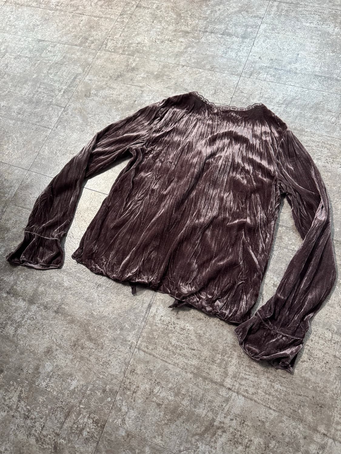 벨벳 레이스 투피스 패치 롱 스커트 3pcs SET 상품이미지7