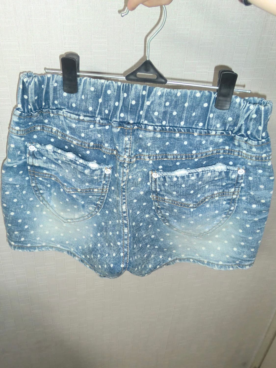 도트 숏팬츠 청반바지 빈티지 펑크 하라주쿠 니혼진 모리걸  상품이미지2