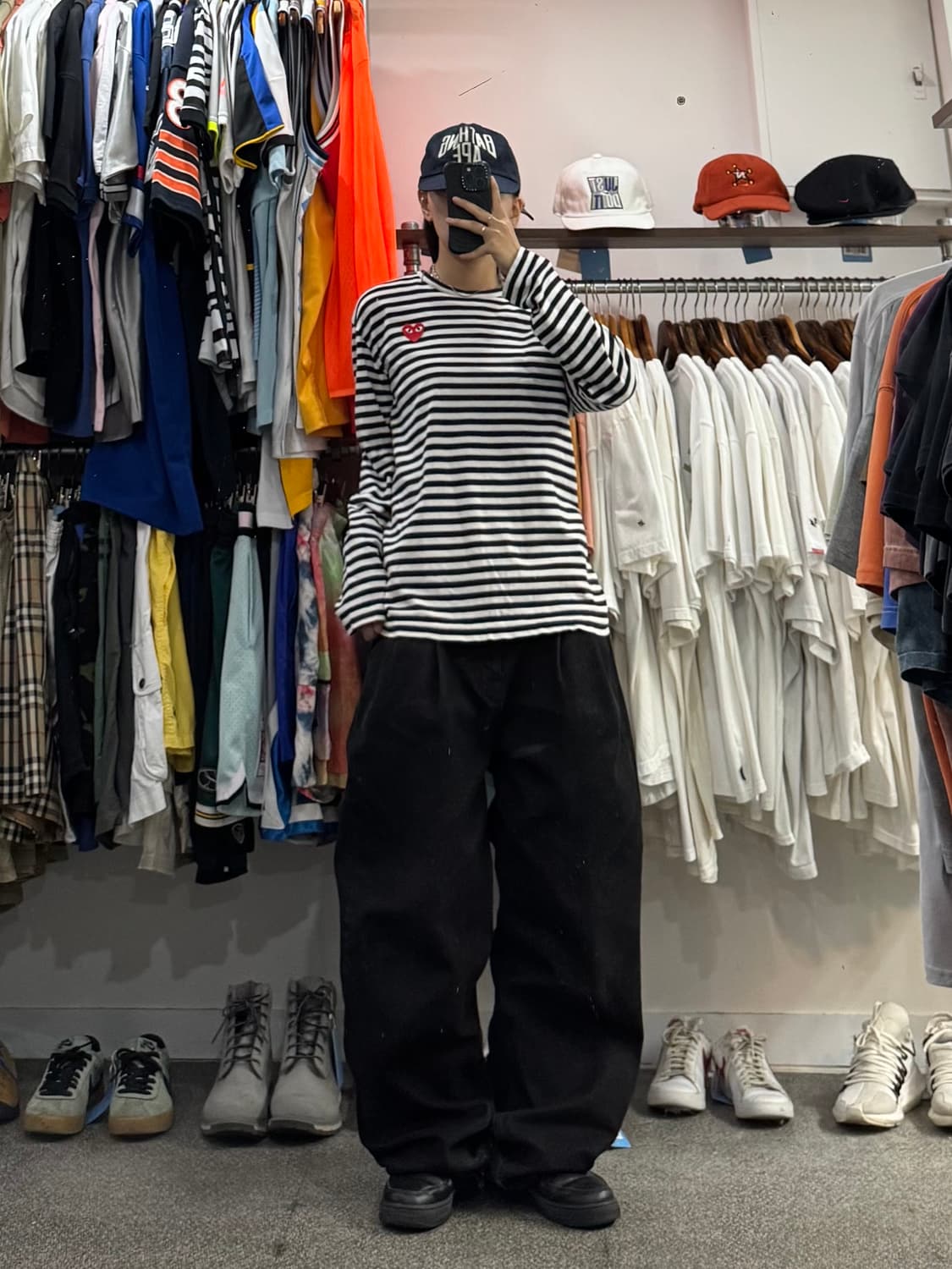꼼데가르송 플레이 스트라이프 롱슬리브 상품이미지6
