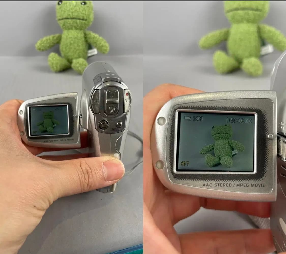 작례O 산요 작티 C1 빈티지 캠코터 디지털 카메라 풀구성 상품이미지6