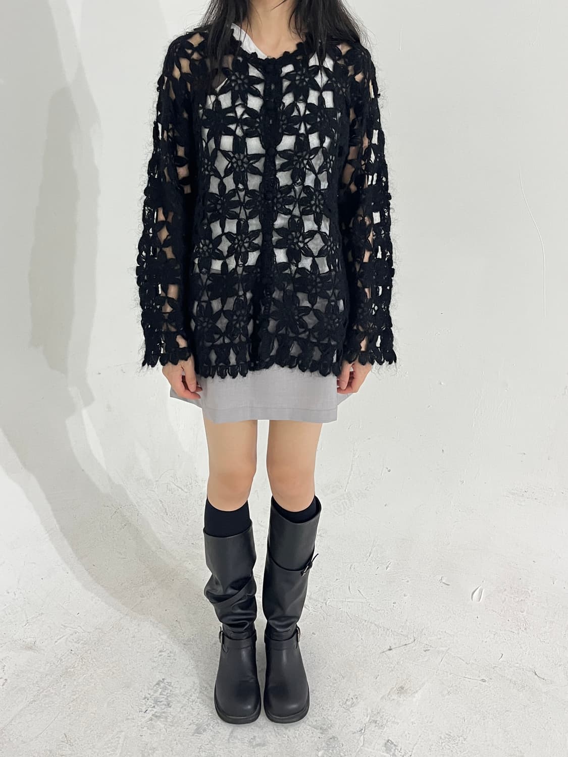Ketty Hairy croche cardigan 상품이미지2
