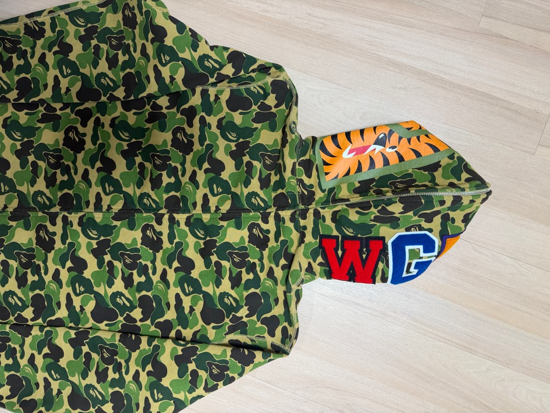 베이프 샤크 후드집업 XL 상품이미지6