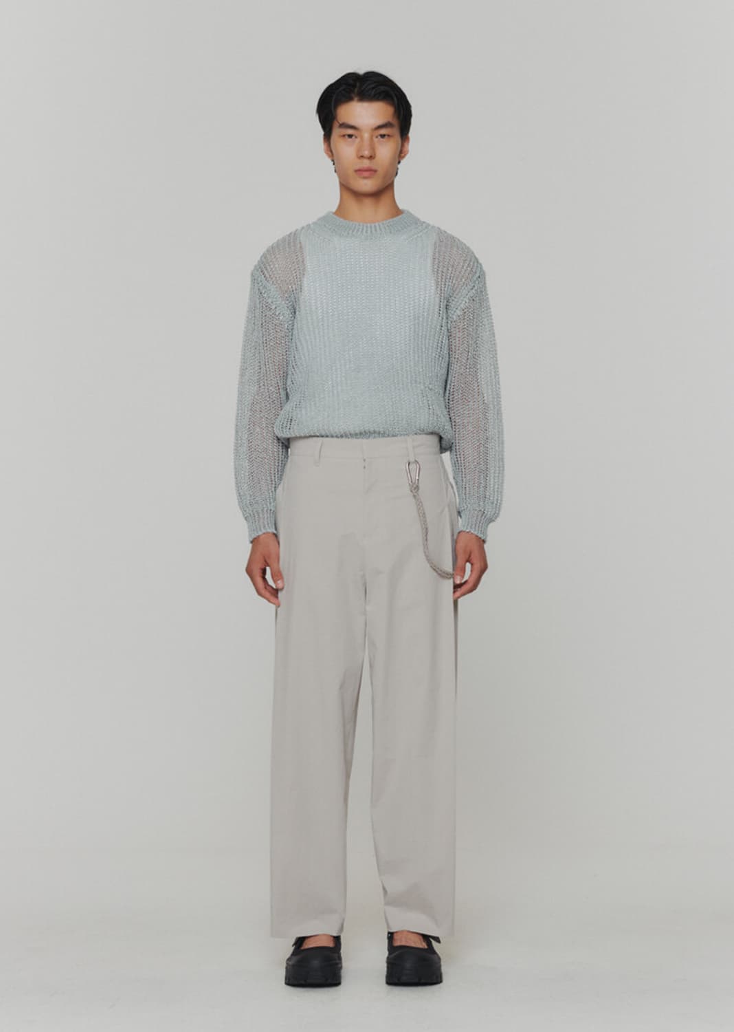 아모멘토 니티드 풀오버 블루L 상품이미지1