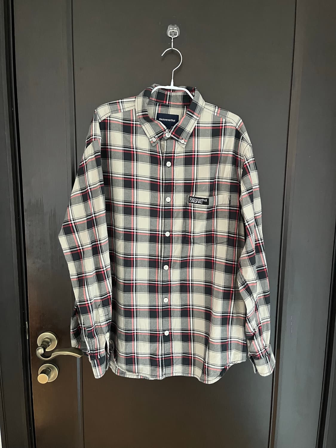 디스이즈네버뎃 체크 셔츠 M 상품이미지3