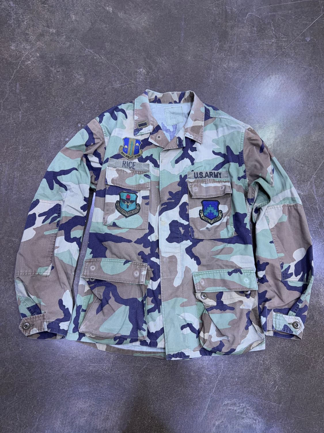 밀리터리 U.S ARMY 우드랜드 카모 bdu 야상자켓 M 상품이미지1