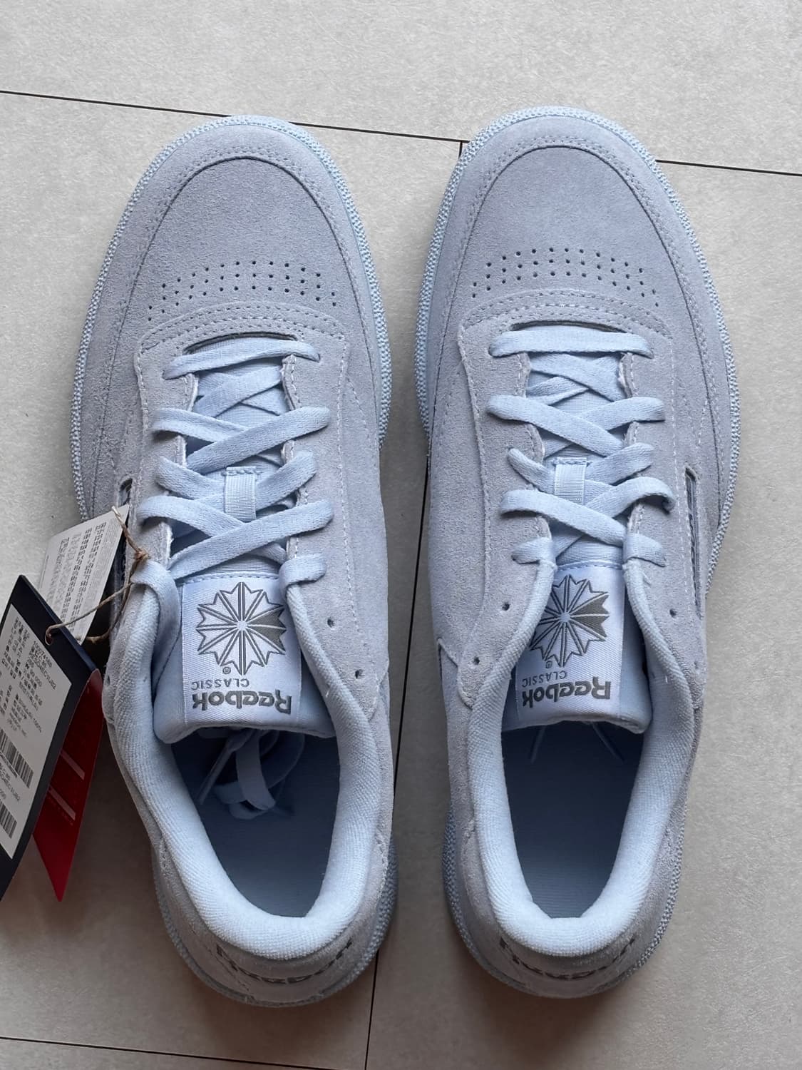 리복 클럽C 85 스웨이드 파스텔 블루 (새상품) 자운드맛, 콜라보st 상품이미지2