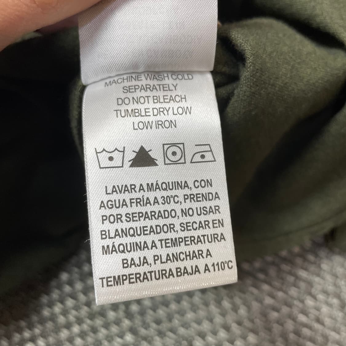 빈티지 카키 원포켓 코튼 워크 셔츠 SM 상품이미지6