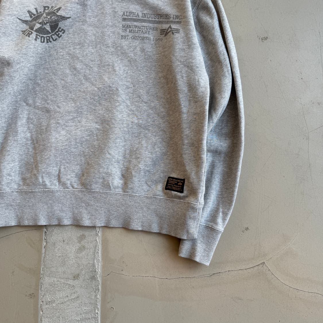 알파 인더스트리 air force 스웻셔츠 상품이미지3