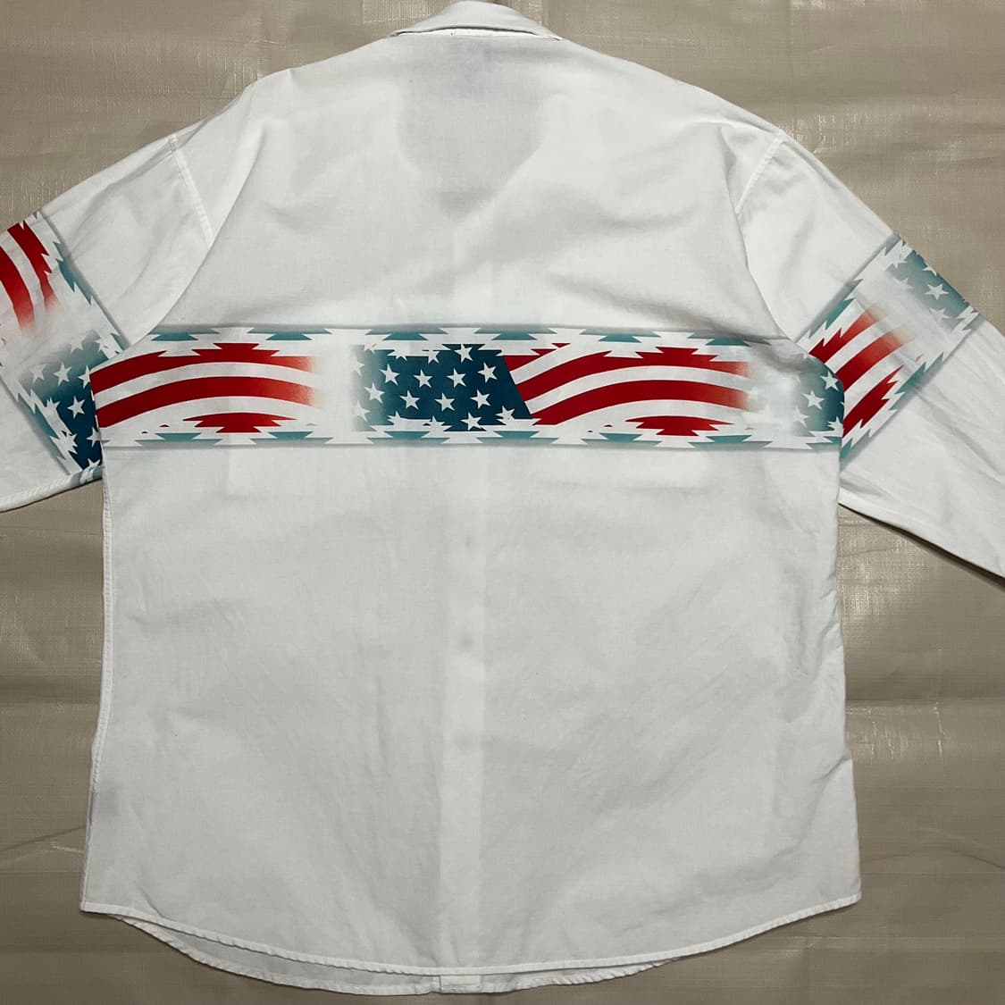 빈티지 팬핸들 성조기 나바호 웨스턴 셔츠 상품이미지5