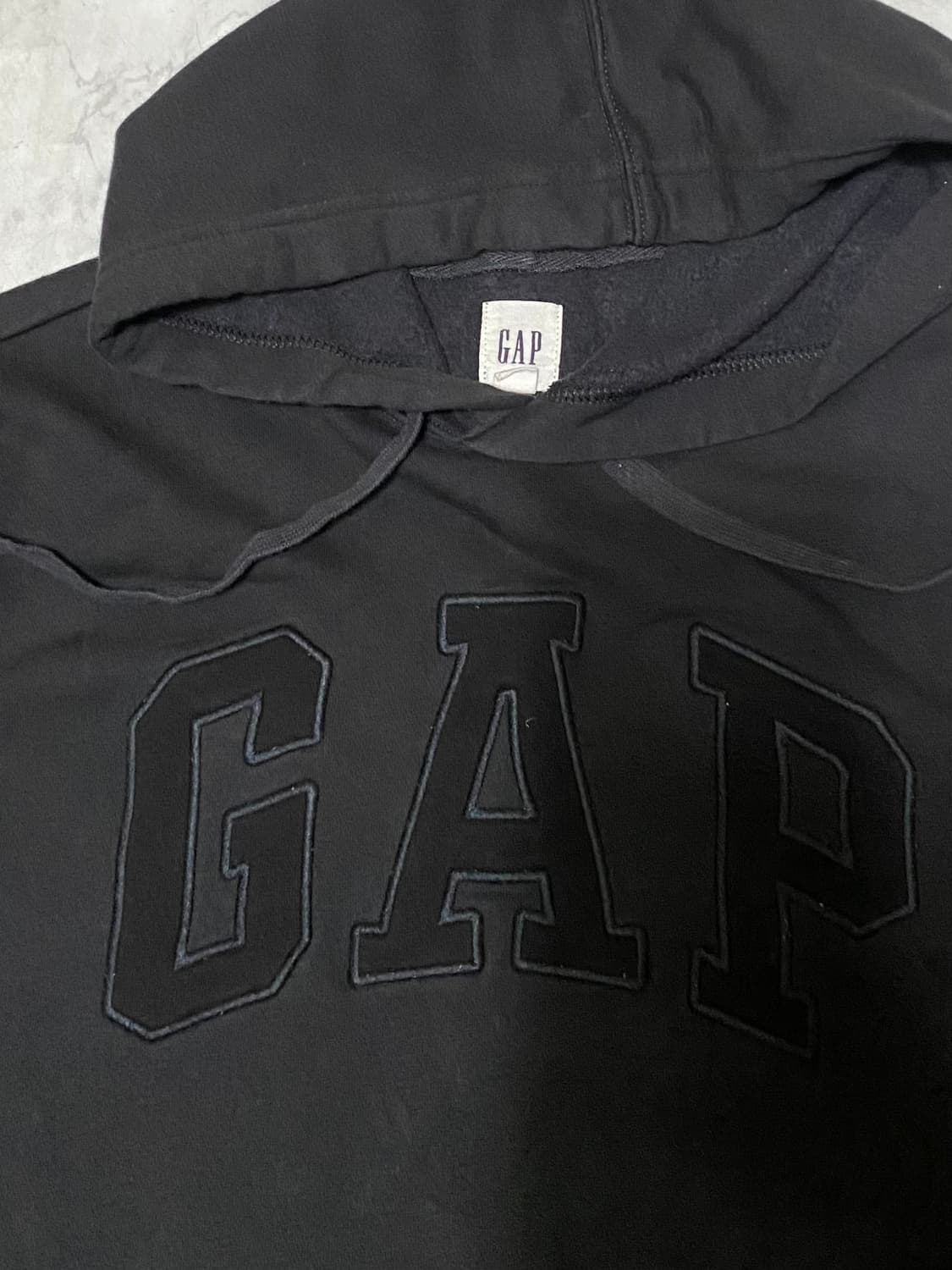GAP 갭 블랙 빈티지 후드 사이즈 95 상품이미지2