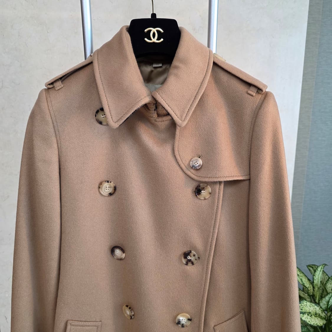 새상품급 버버리 캐시미어 100% 켄징턴 트렌치코트 (클래식 로고) 상품이미지3