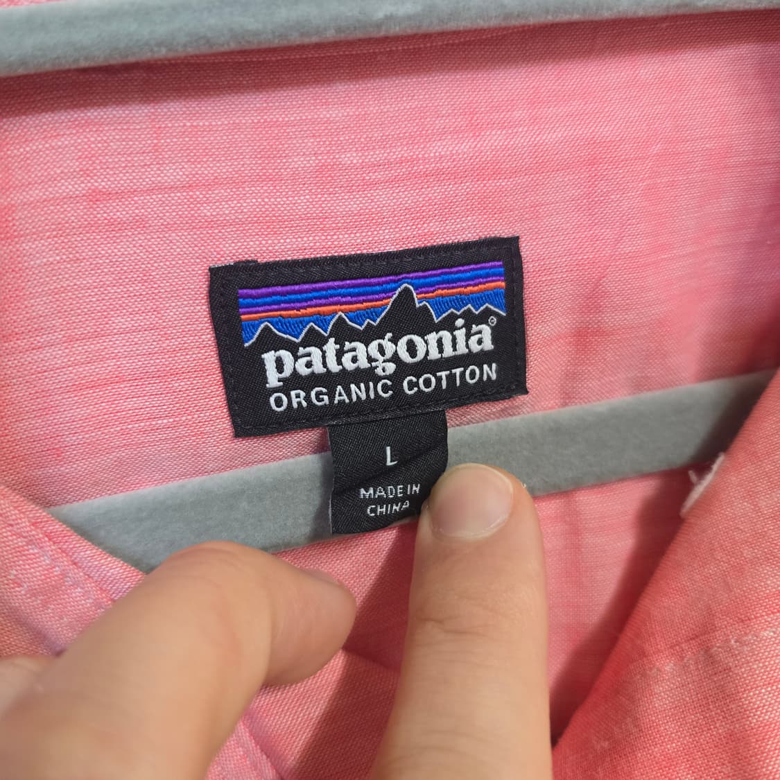 파타고니아 오가닉 코트 반펄 셔츠 L 상품이미지2