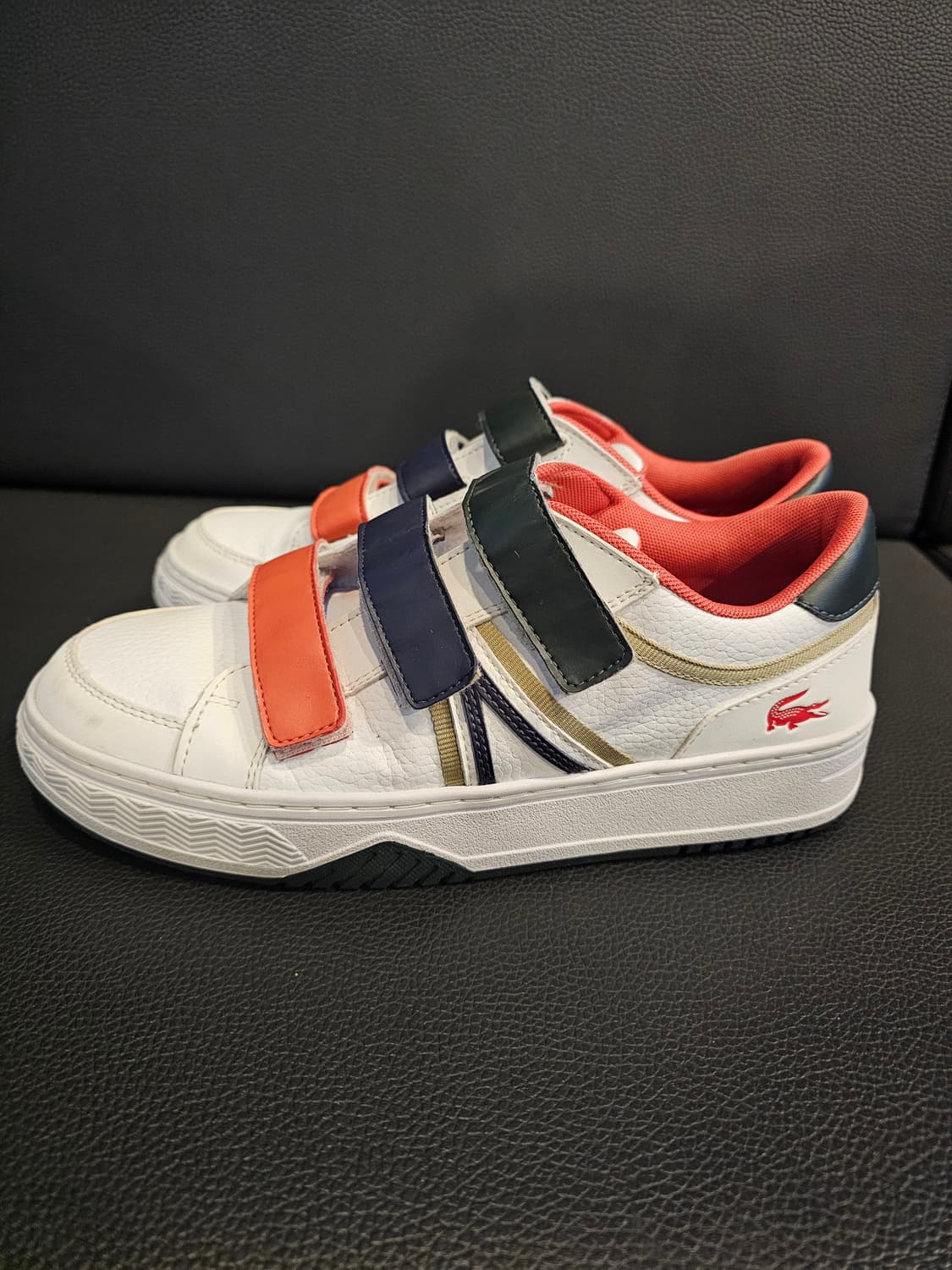 라코스테 벨크로 스니커즈 화이트 상품이미지5