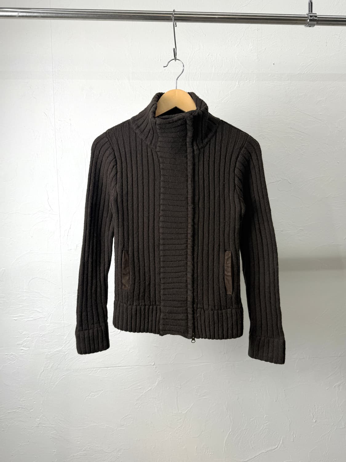 JPN 투웨이 니트 집업 상품이미지1