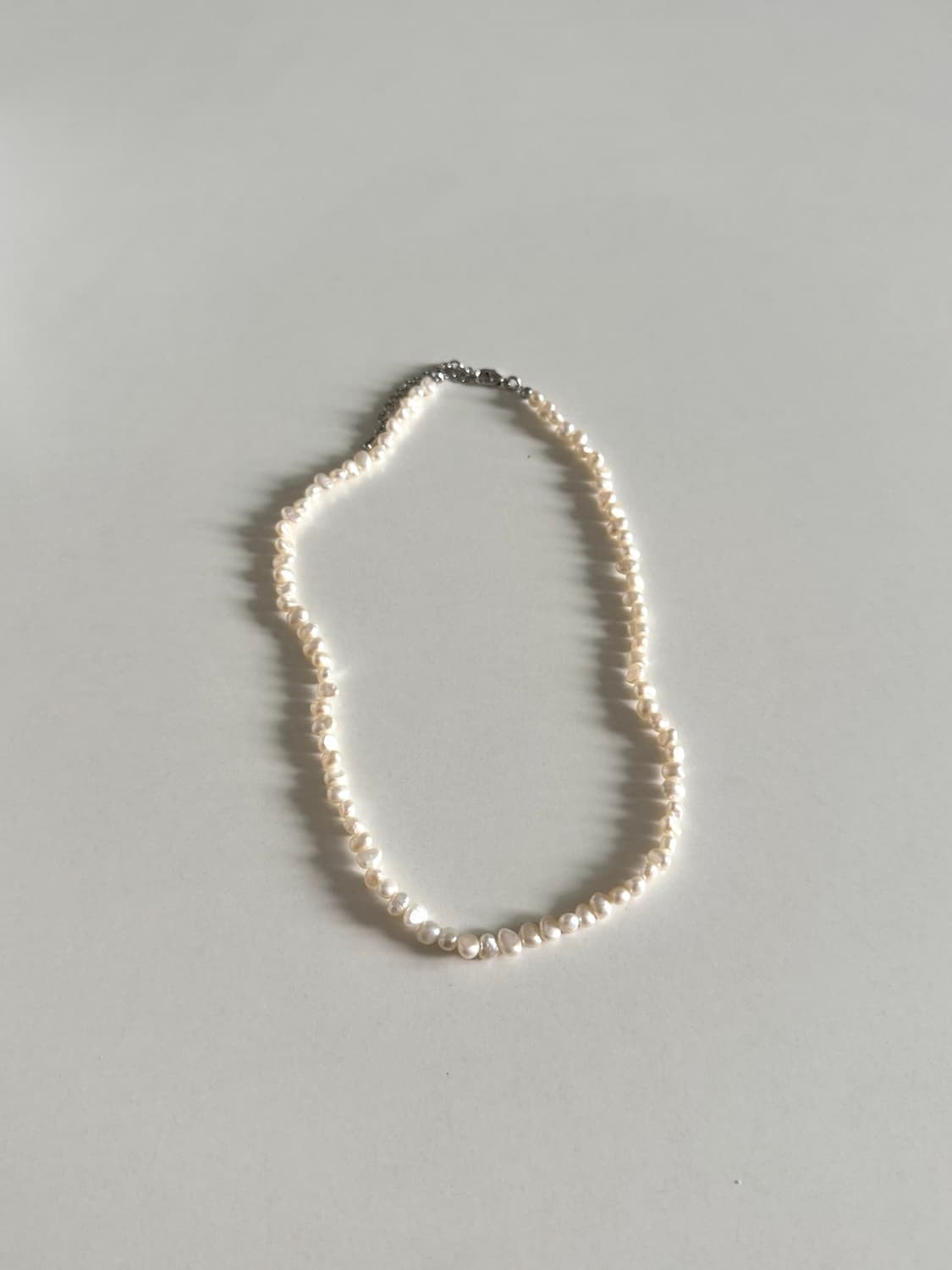 핸드메이드 담수 진주 목걸이 (3-4mm) 상품이미지1