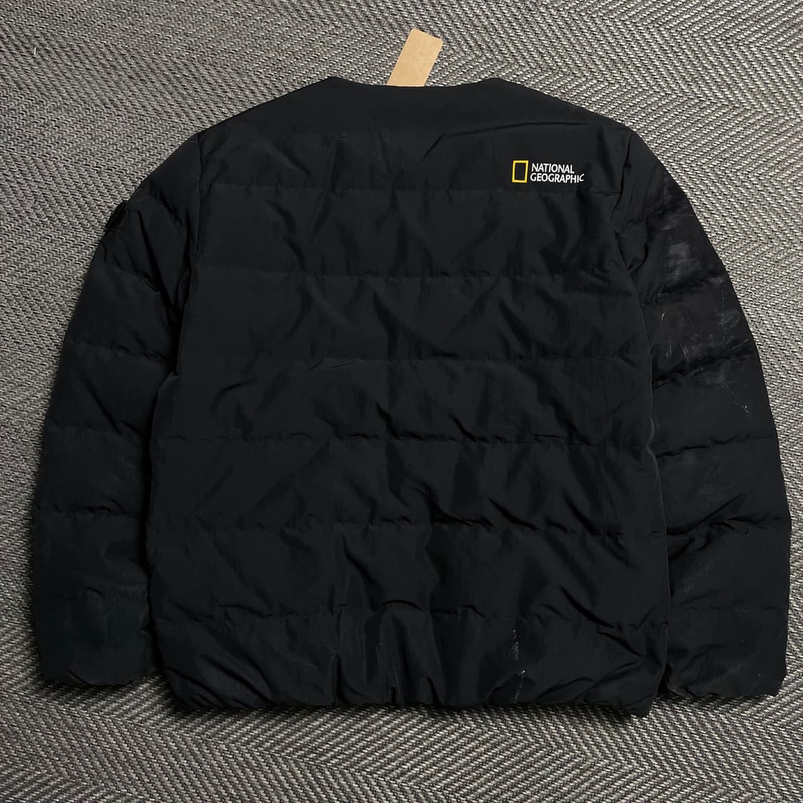 내셔널지오그래픽 로고 와펜 퀼팅 헤론 U넥 경량 다운 점퍼o 5223 상품이미지4
