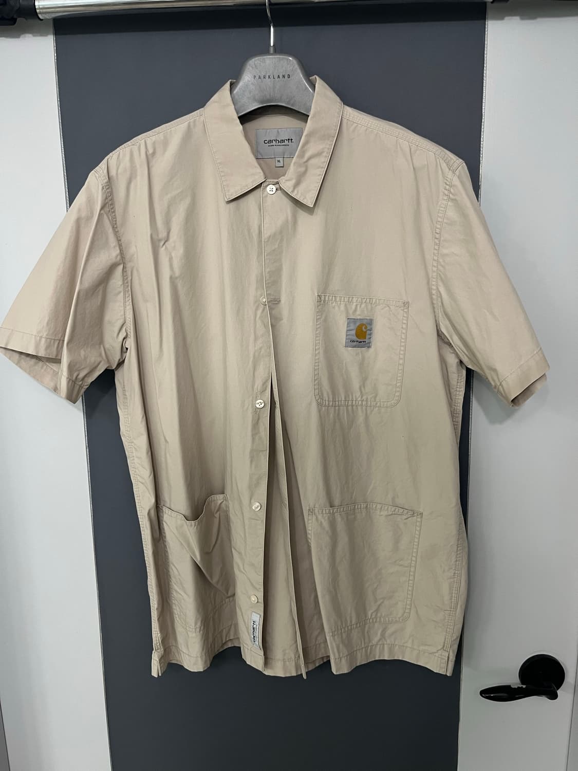 [XL] 칼하트 wip 반팔 셔츠 베이지 상품이미지1