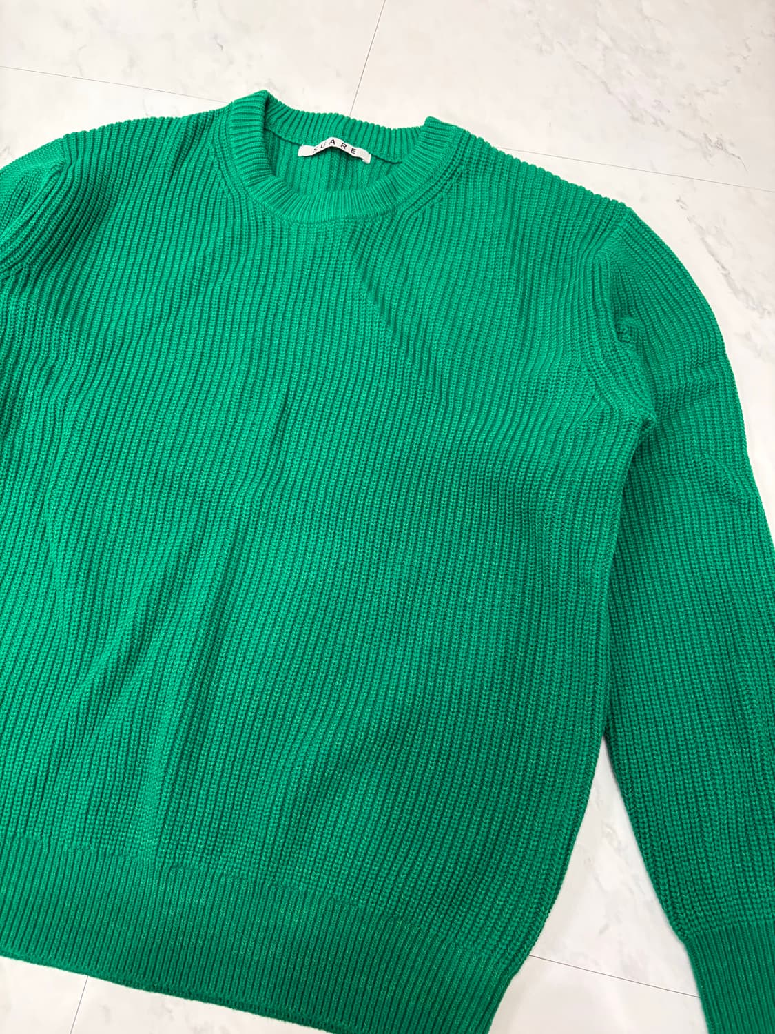 수아레 워셔블하찌니트그린L 상품이미지2