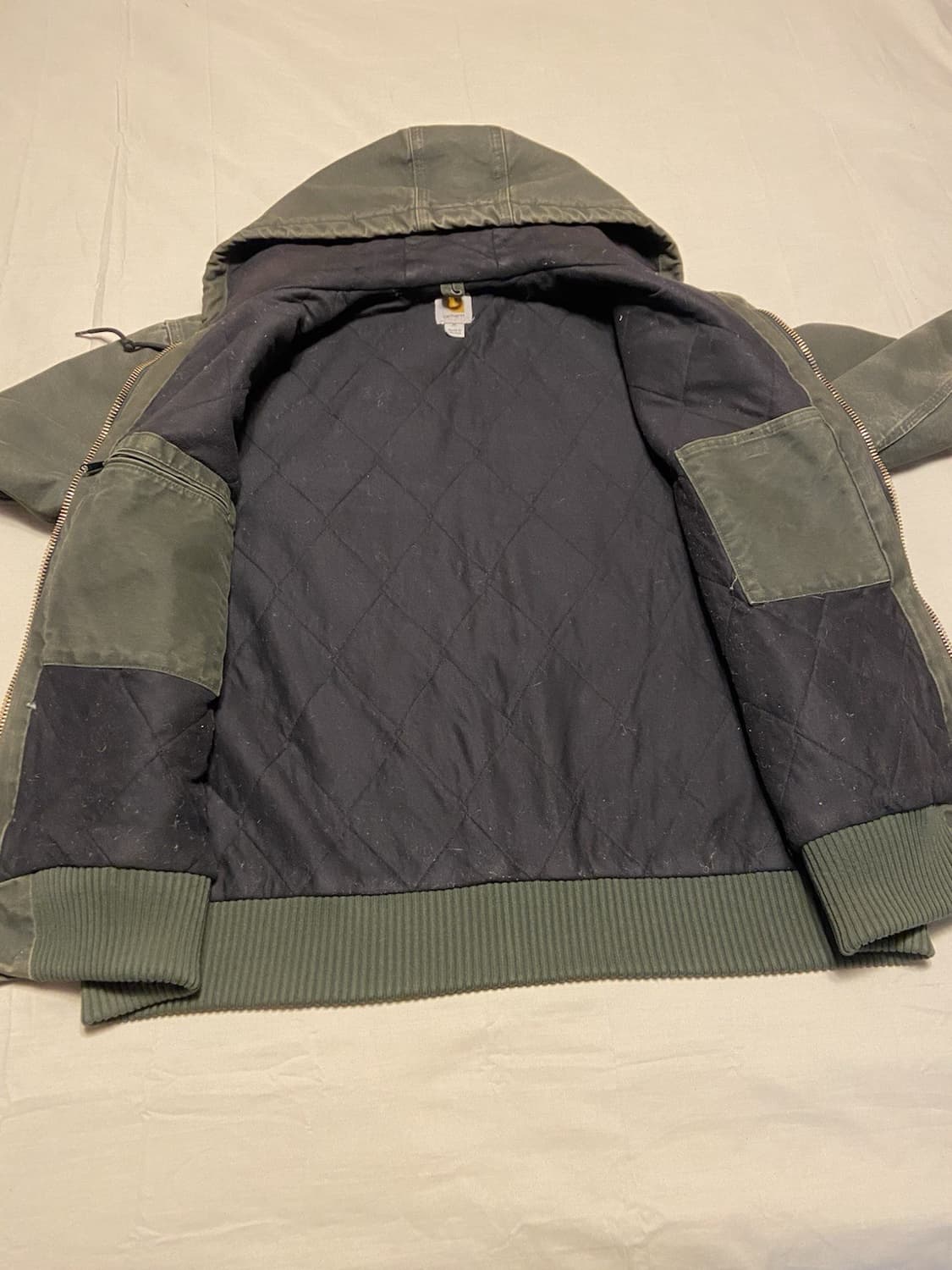 칼하트 J130 후드 자켓 모스그린 상품이미지3