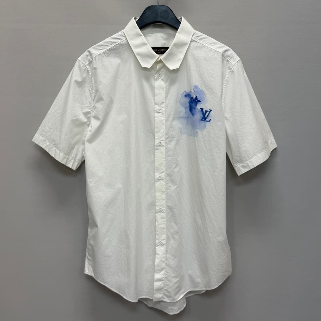 루이비통 프린티드 쇼트 슬리브드 코튼 셔츠 ( 105 ) 상품이미지1