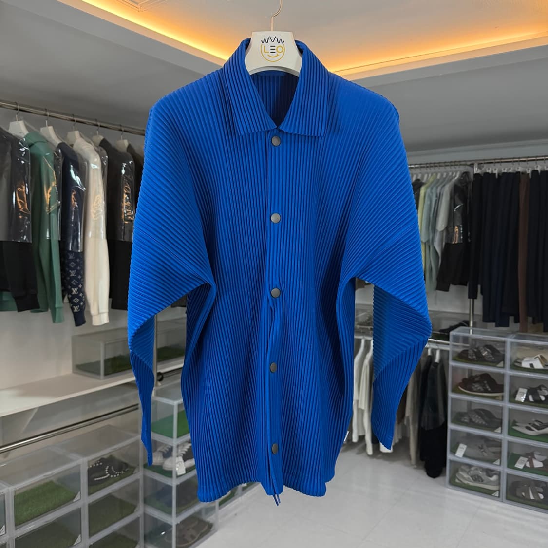 [리오브] 이세이미야케 옴므플리세 플리츠 오버셔츠 상품이미지1