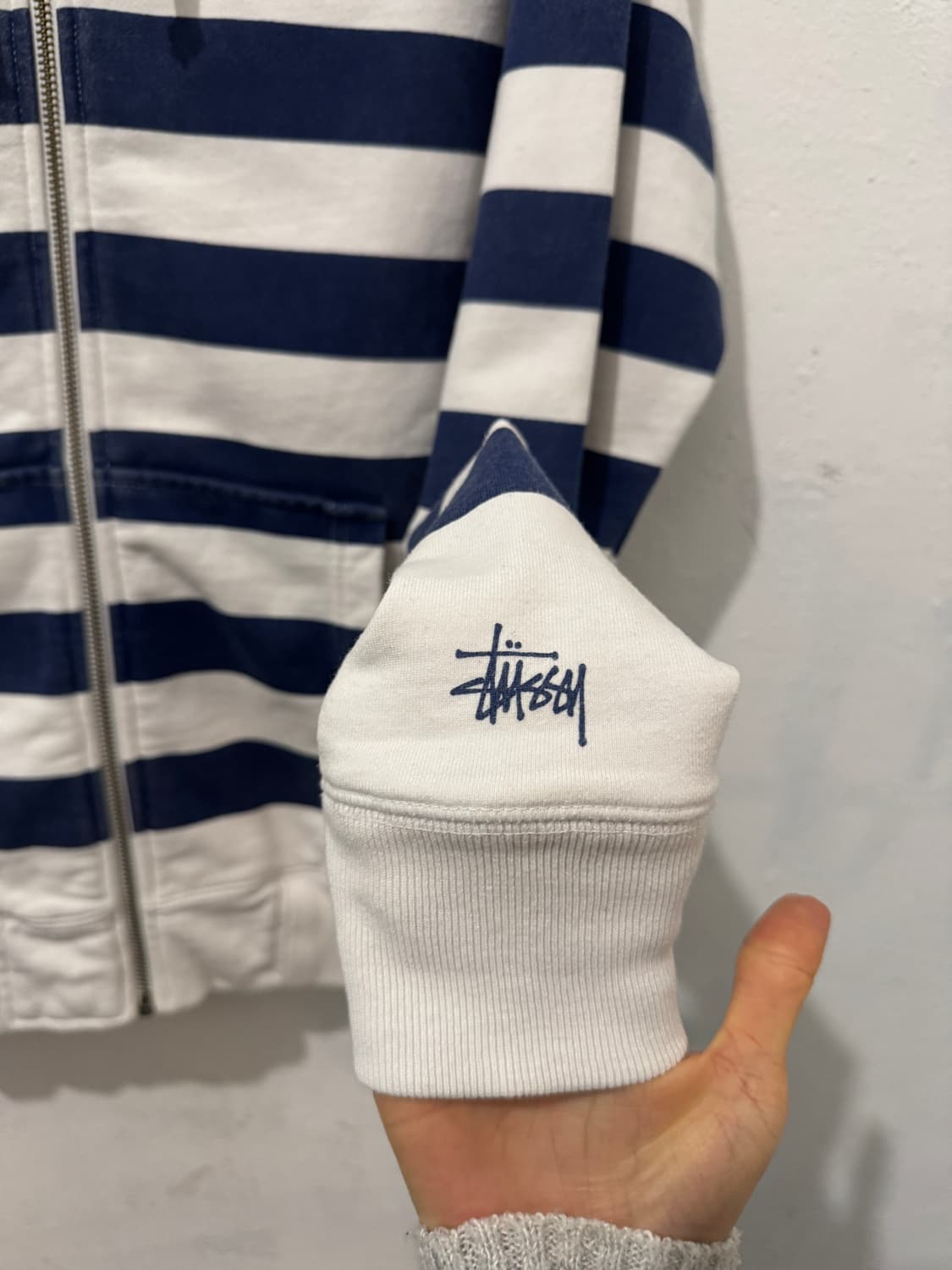 Stussy 스트라이프 후드집업 상품이미지3