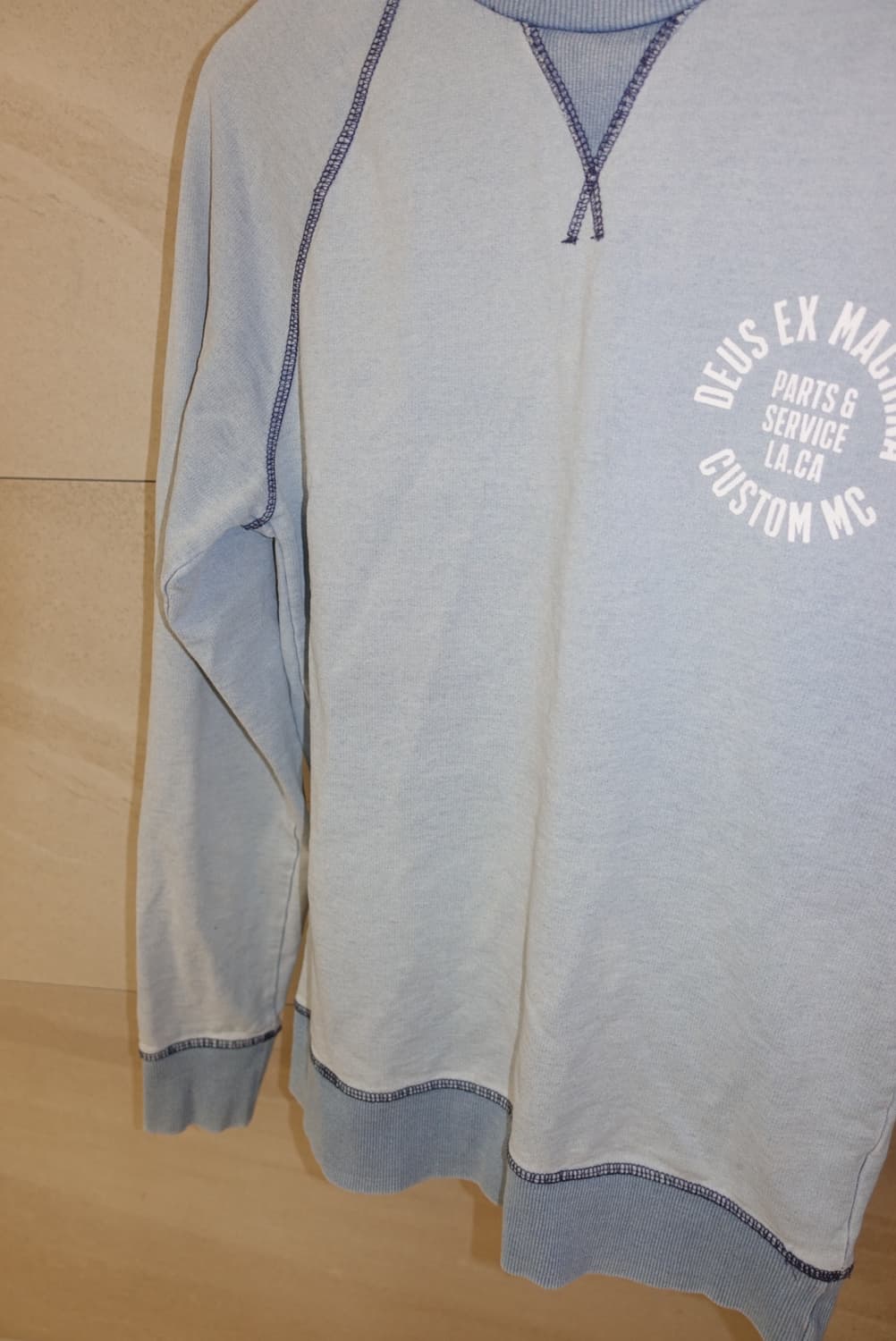 데우스 맨투맨 빈티지스카이블루 남자 S 상품이미지4