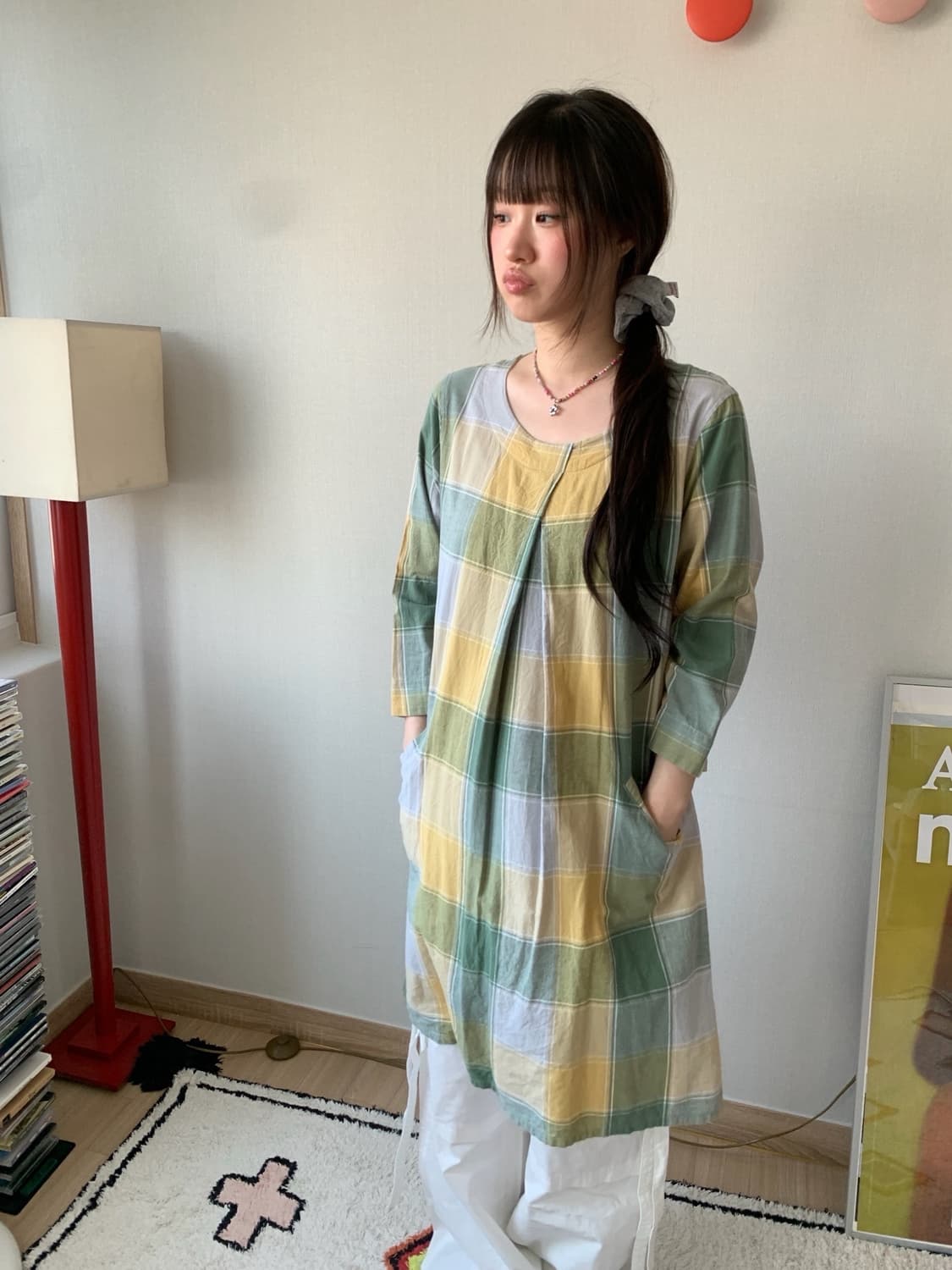 ethnic check dress 상품이미지3