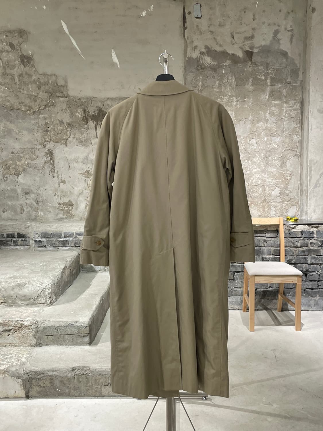 버버리 베이지 히든 버튼 코튼 코트 상품이미지6