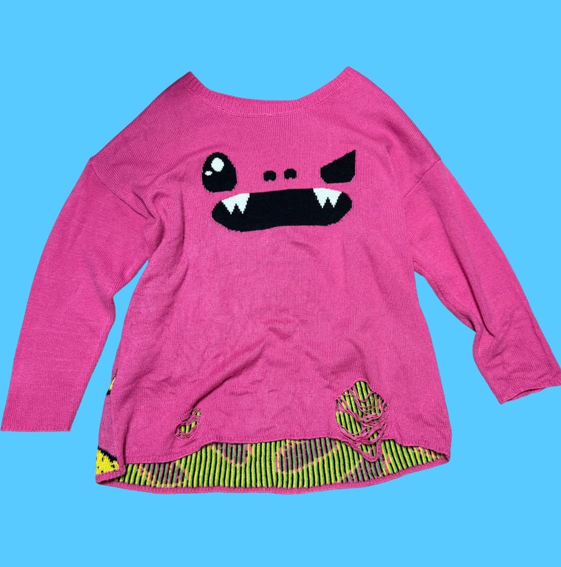 soso happy 핑크 타코 니트 스웨터 상품이미지1