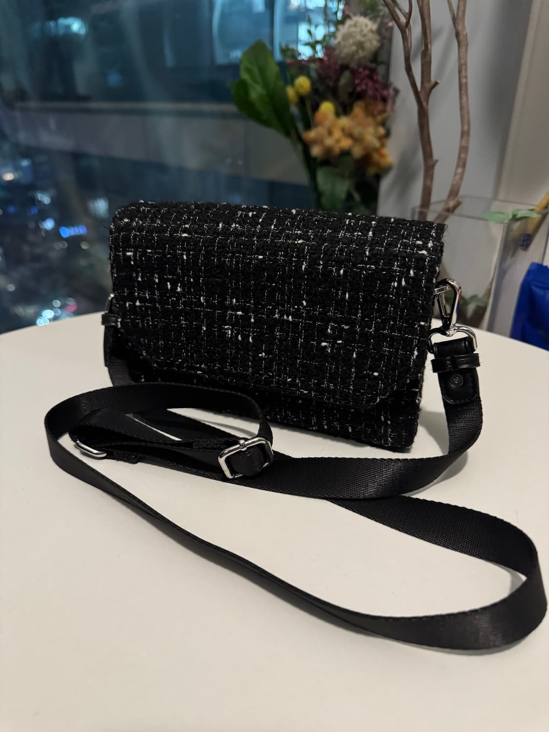 에이치앤엠 HnM 트위드 미니 크로스 백 가방 상품이미지3