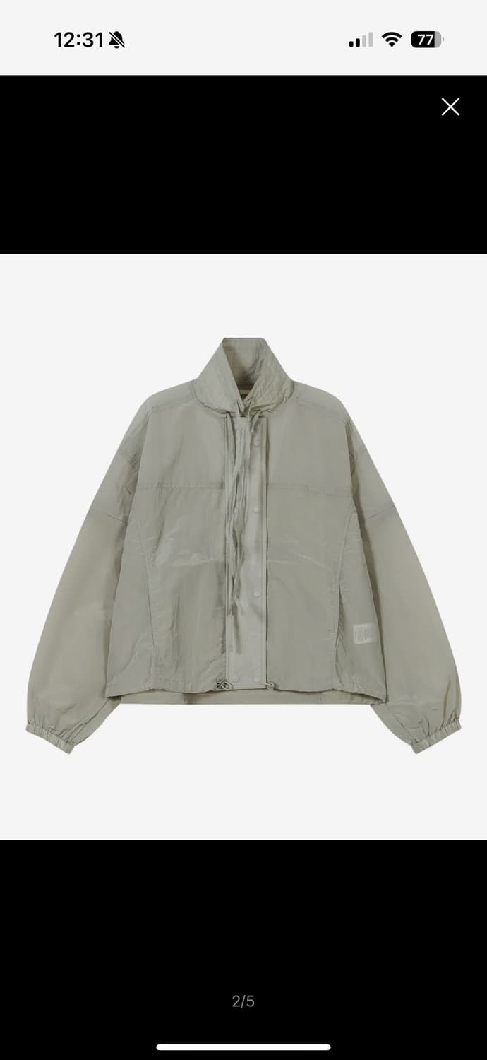 Shirred Light Windbreaker [Gray] 상품이미지2