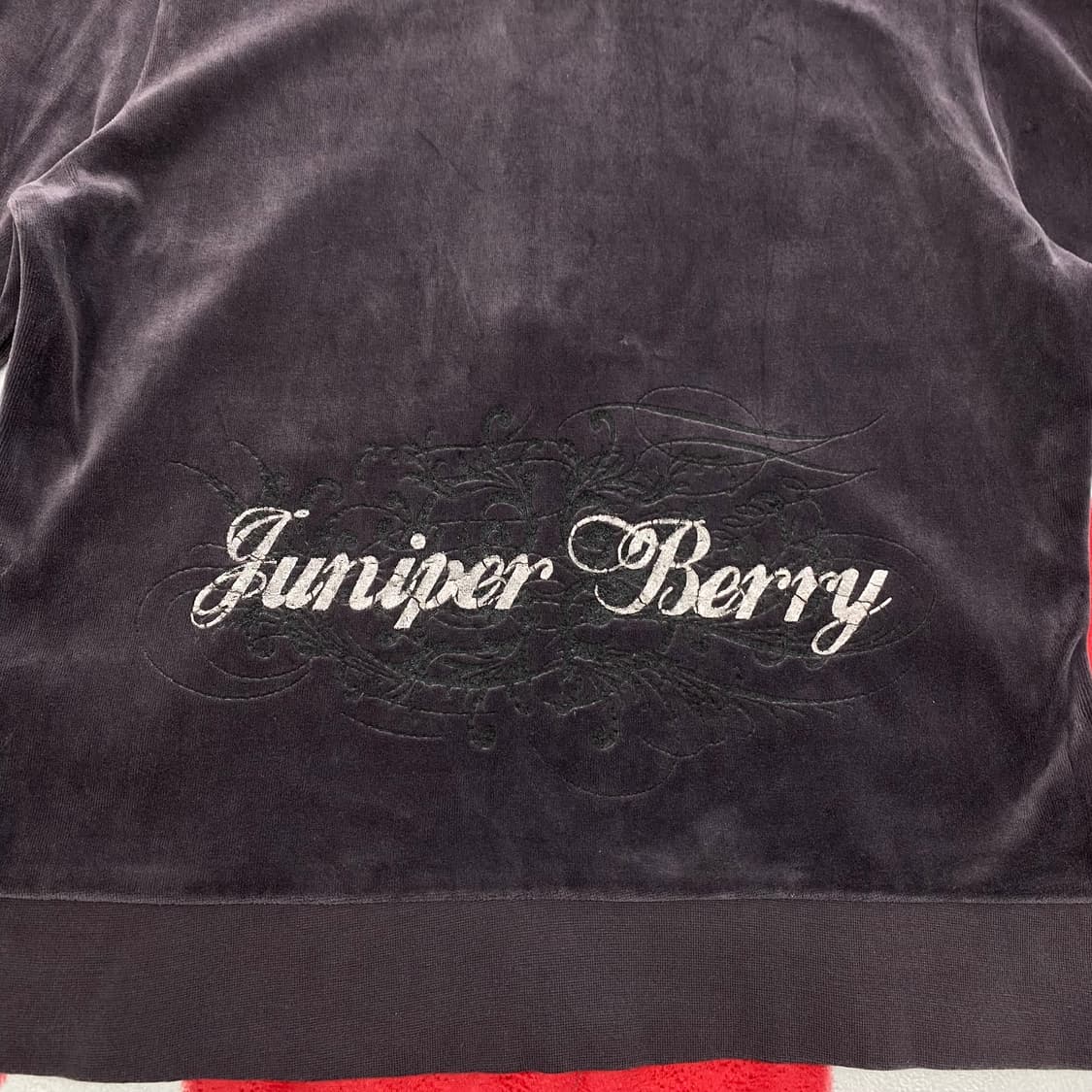 y2k 벨벳 후드집업 여성 L  상품이미지5