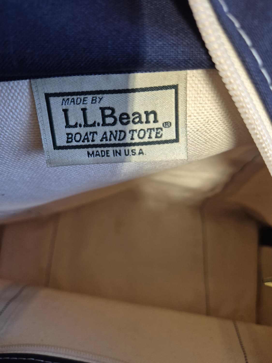 llbean 엘엘빈 90s 보트 앤 토트 캔버스 토트백 지퍼 모델 상품이미지5
