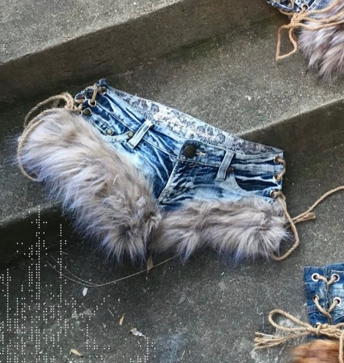 빈티지 퍼팬츠  상품이미지1