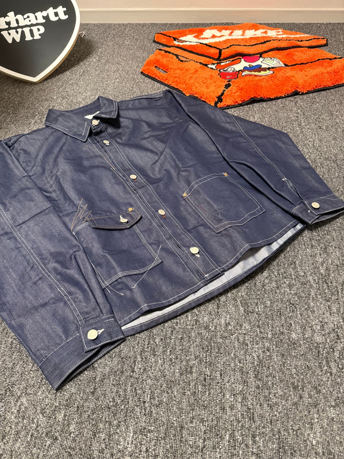 [XXL] 앤더슨벨 마시스트 어쉬매트릭 데님 셔츠 자켓 상품이미지3