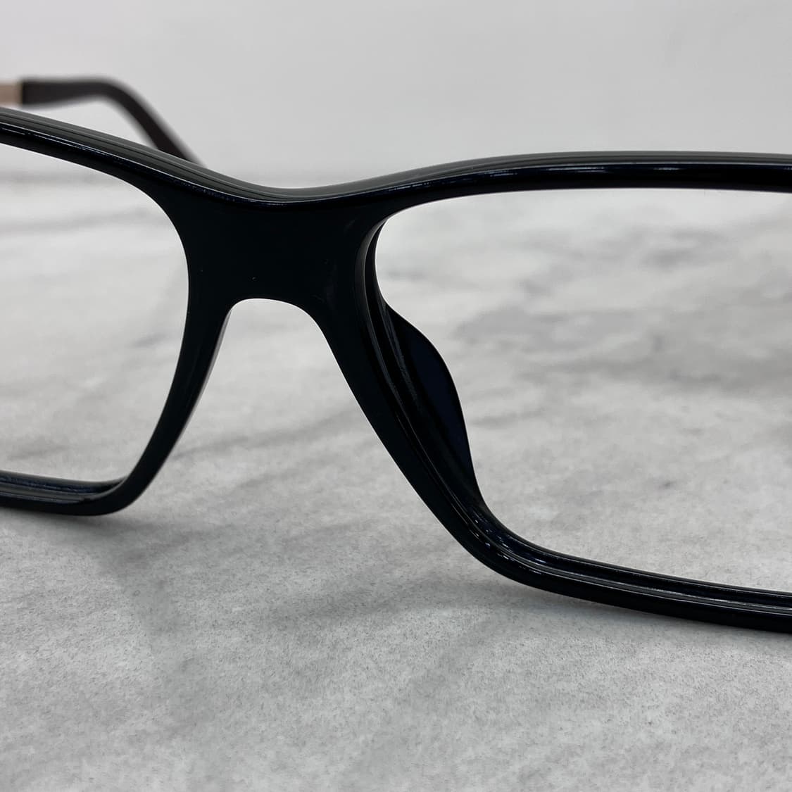 C01 디올 Dior 블랙 골드 콤비 스퀘어 뿔테 안경 상품이미지5