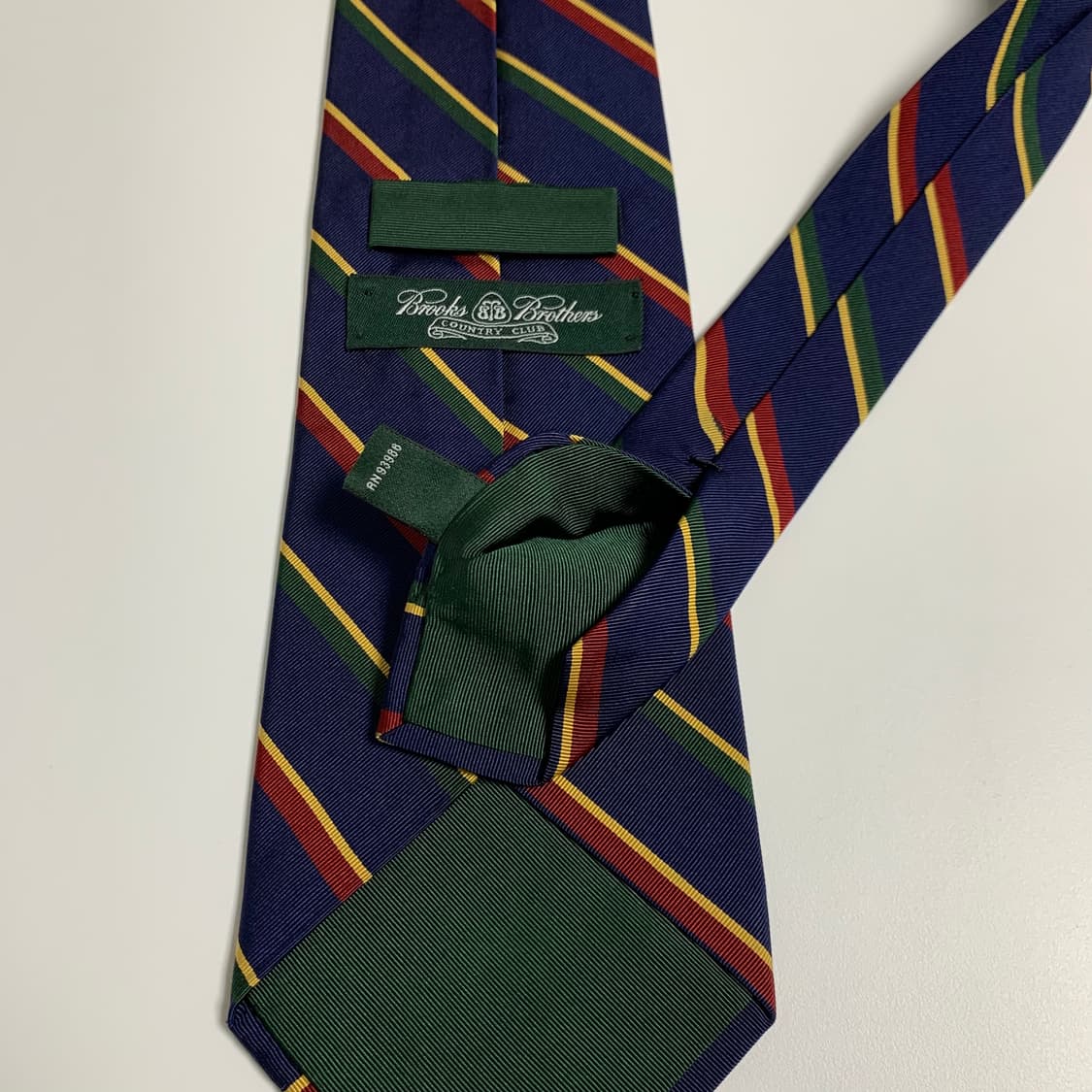 브룩스브라더스 스트라이프 100실크 클래식 정장넥타이 A-A+등급 상품이미지8