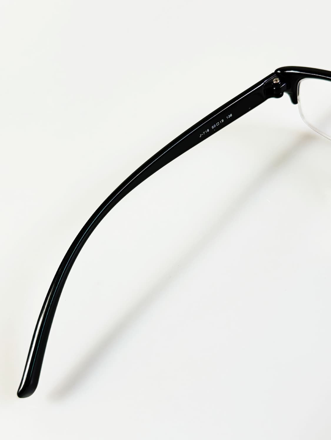 90s JENOVA 블랙 뿔테 반무테 스퀘어 빈티지 안경 상품이미지7