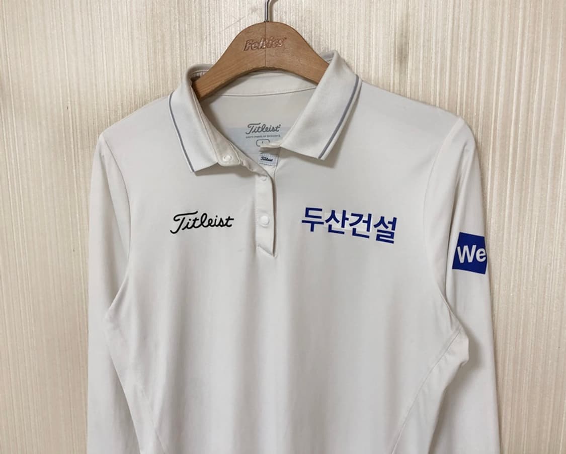 타이틀리스트 두산건설 We've골프단 선수지급실착 골프셔츠 L(95) 상품이미지6