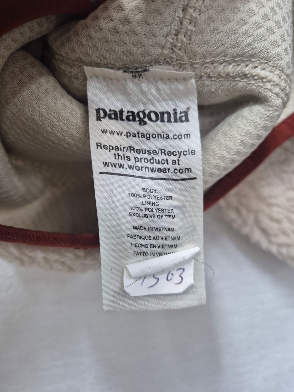 파타고니아 레트로 파일 플리스 아이보리/M (정품) 상품이미지4