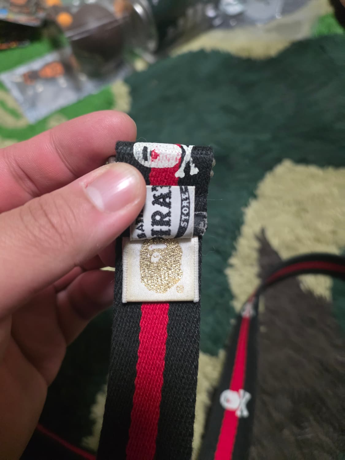 [OS] 베이프 파이레츠 사루 로고 벨트 상품이미지4