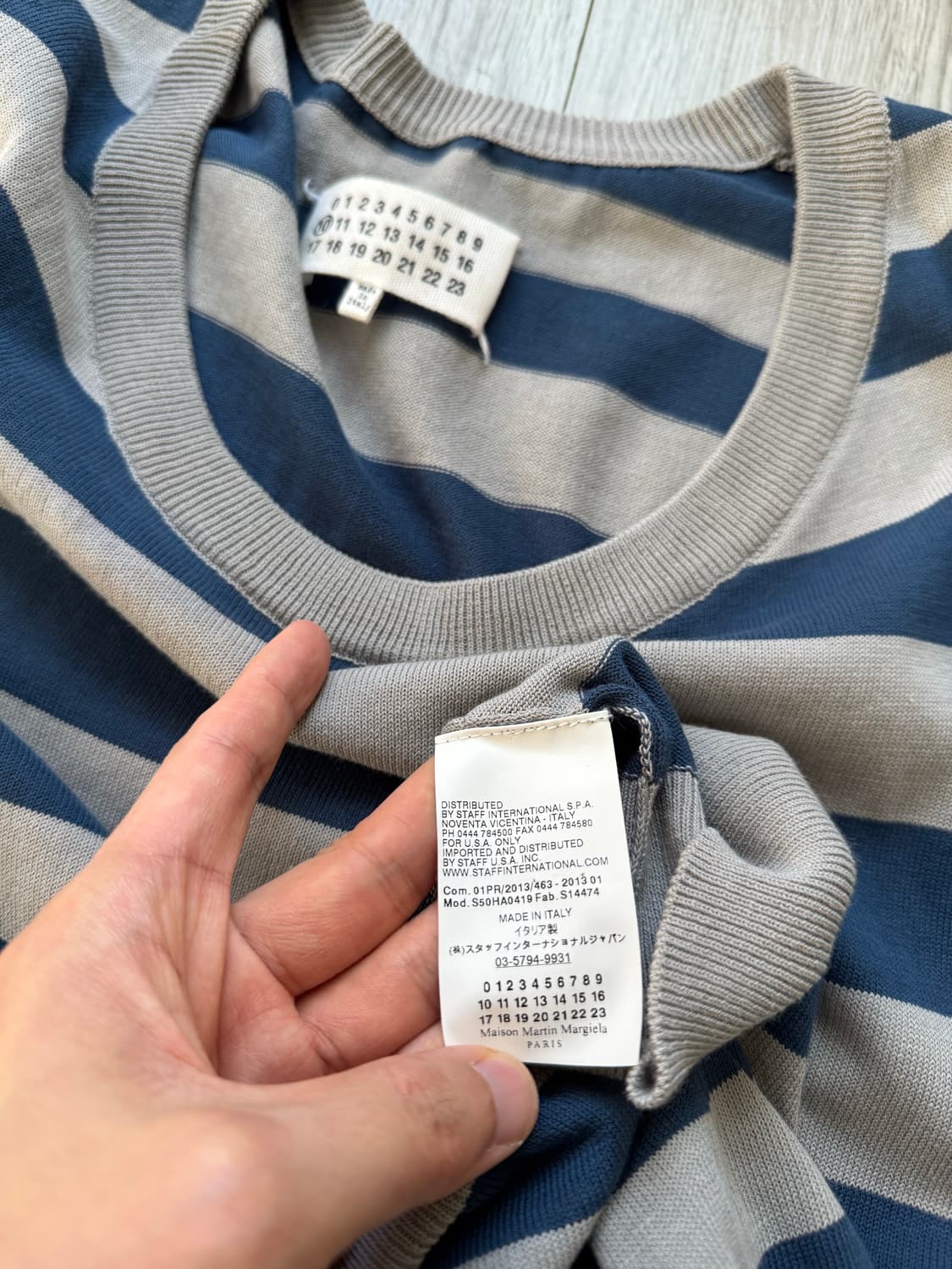 마틴 마르지엘라 보더 니트 상품이미지8