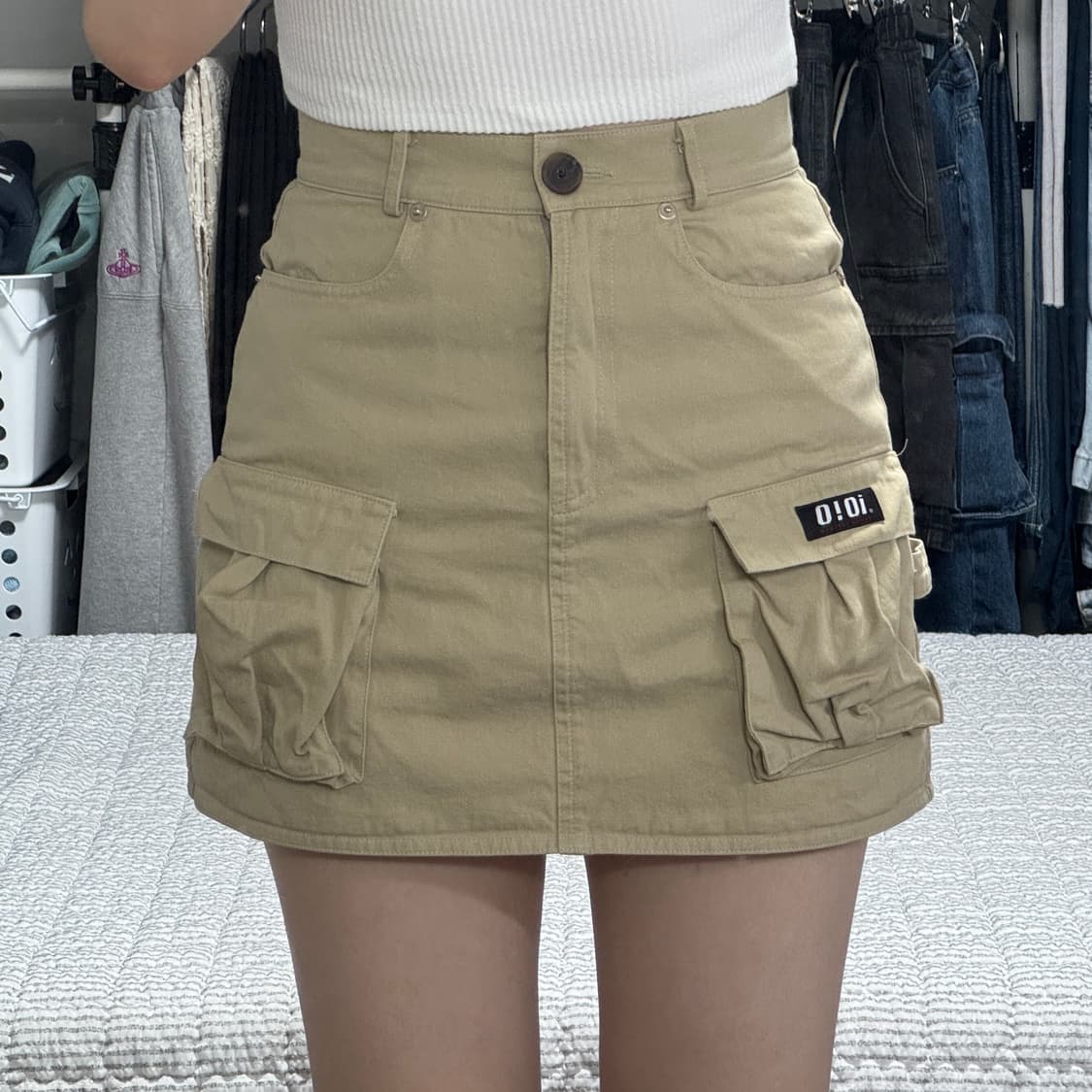 오아이오아이 oioi 5252 카고 치마 상품이미지1