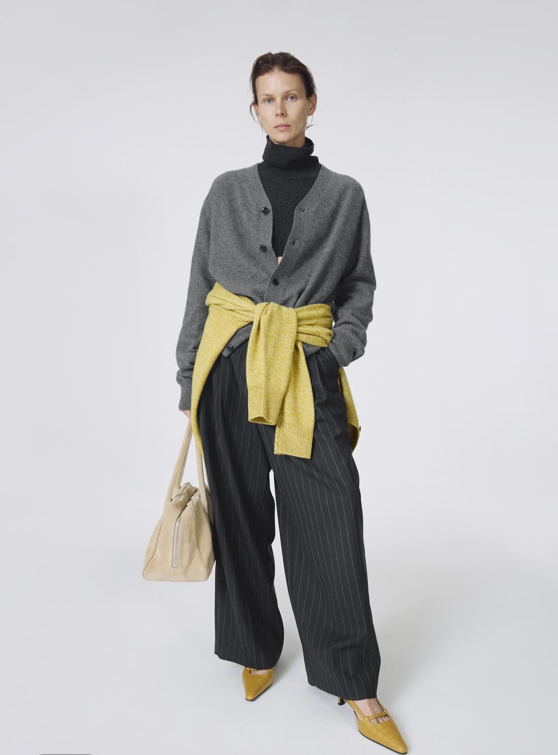 ORR 오르 캐시미어 100 폴라 케이프 차콜-새상품(택포) 상품이미지10