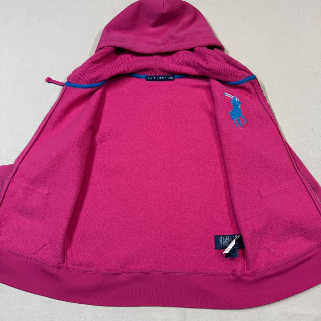 S) 폴로 랄프로렌 빅포니 핑크 후드집업 상품이미지5