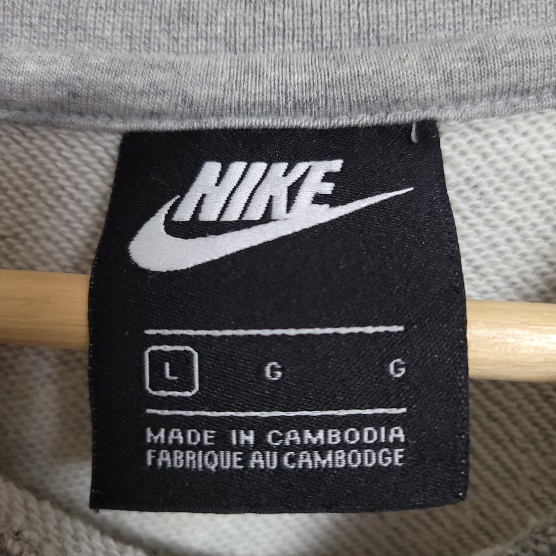 (L) NIKE 나이키 스우시 맨투맨 그레이 상품이미지2