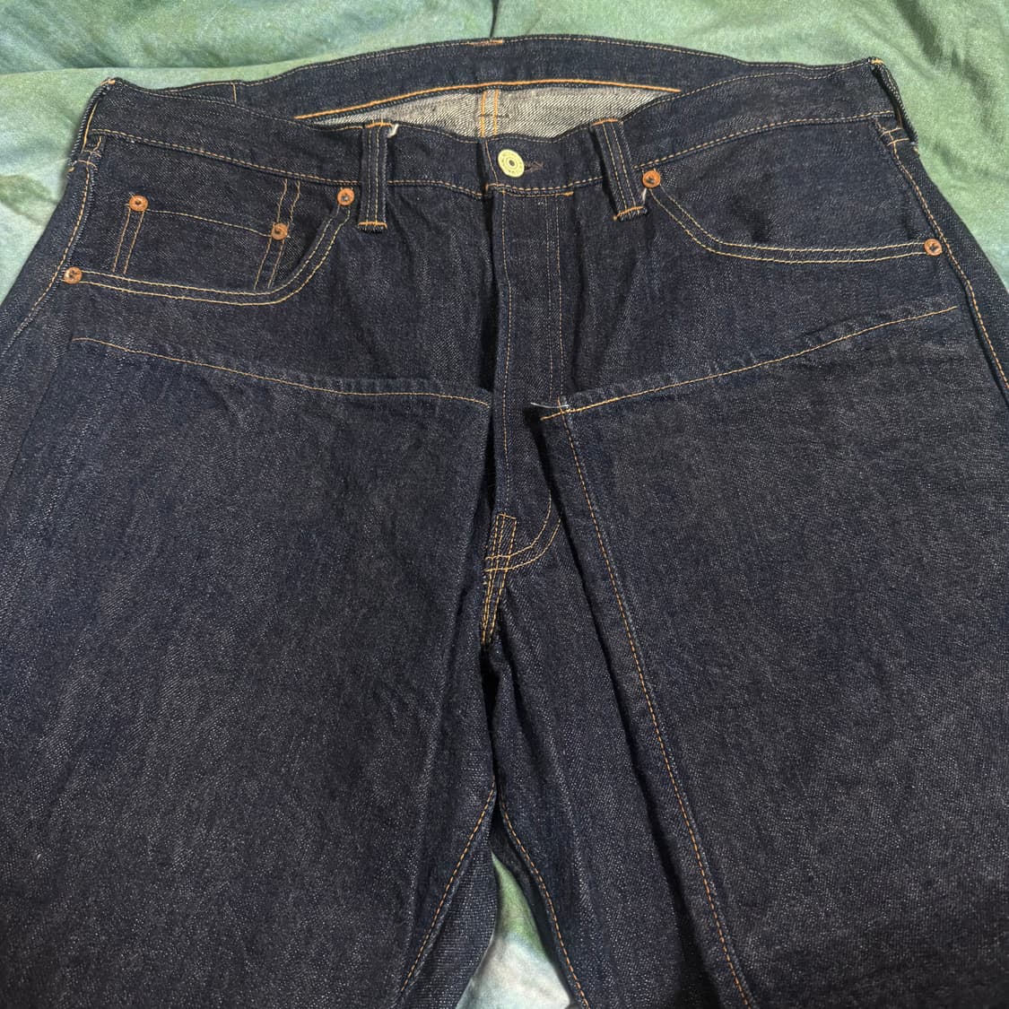 [36x34]프리휠러스 601XX 1951 원워시 데님팬츠 상품이미지7