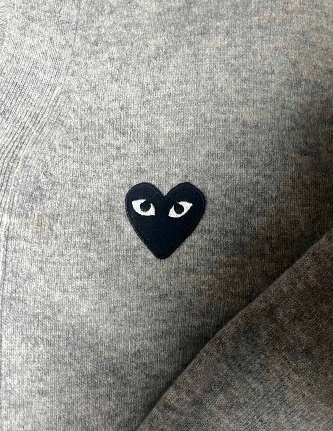 꼼데가르송 가디건 그레이 블랙 size M 상품이미지2