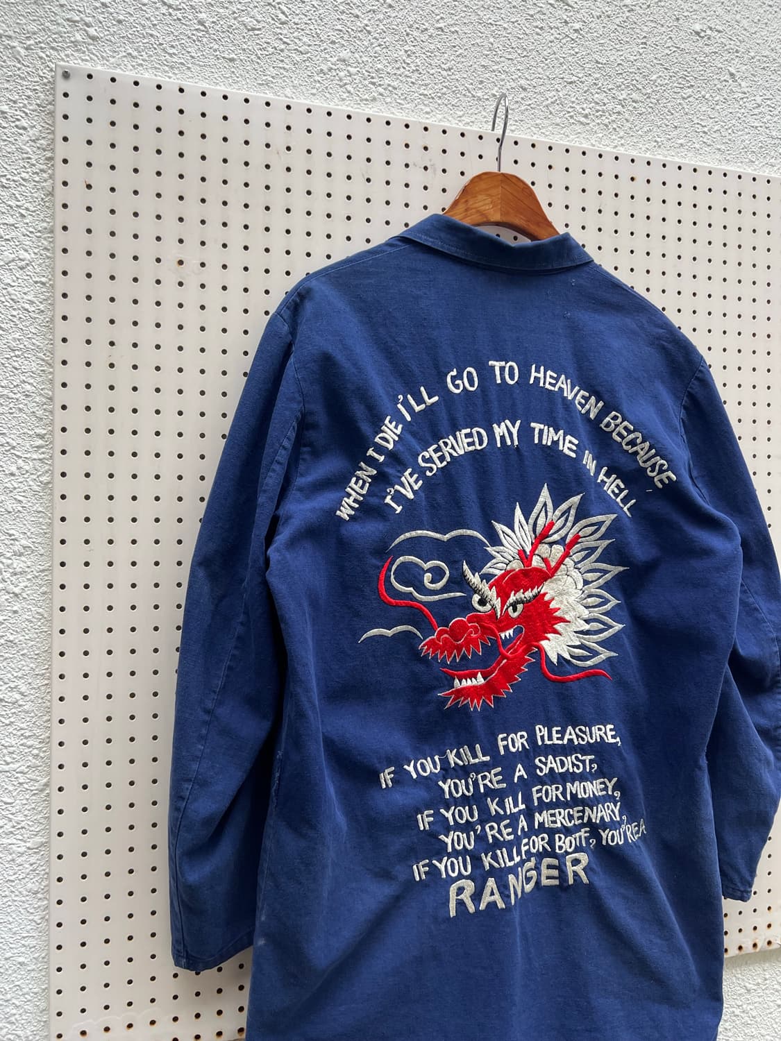 OLD VINTAGE HAND EMBROIDERED 자수프렌치워크샵코트 상품이미지9